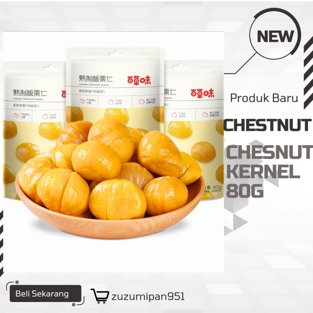 

chesnut kernel / Kernel kastanye/80g/kacang|chestnu|Halal