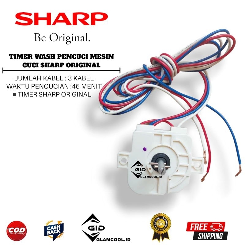 ORI SHARP ES-T65M TIMER WASH PENCUCI MESIN CUCI SHARP T65 M ORIGINAL ASLI