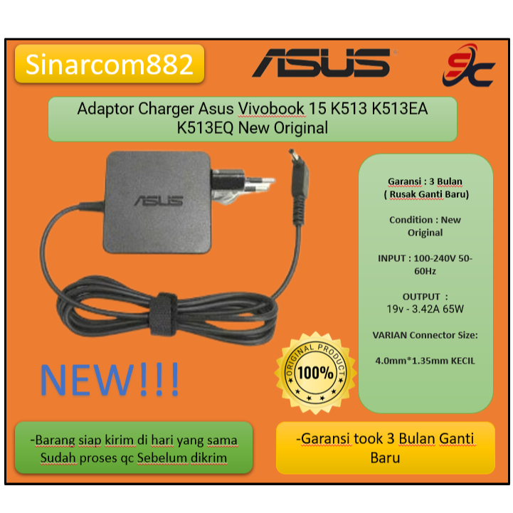 Adaptor Charger Asus Vivobook 15 K513 K513EA K513EQ New Original