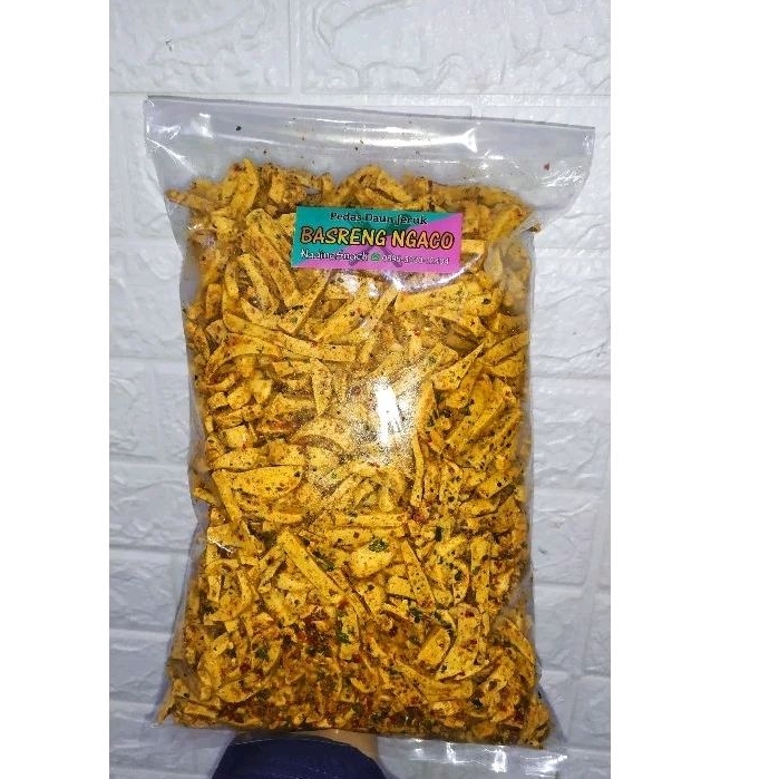 

Basreng viral bumbu melimpah pedas daun jeruk 1kg