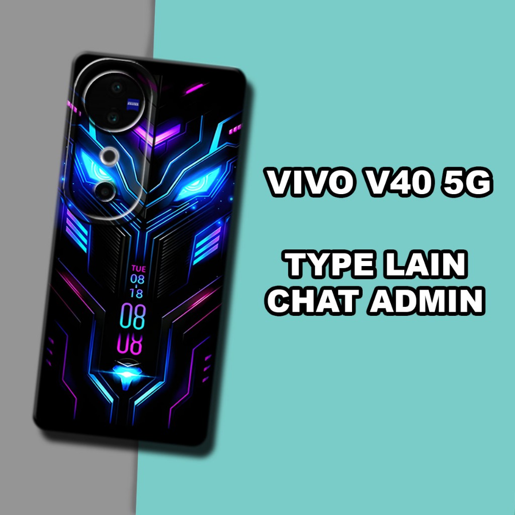 (GC11) Softcase karet Hp VIVO V40 5G | Case Motif Robot | Case VIVO V40 5G Silikon Tpu Pro Camera | 