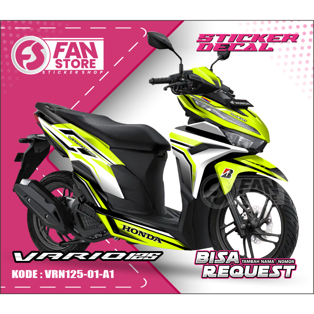 Stiker Decal New Vario 125 Tahun 2023 -  Decal Vario 125 New 2022 2023 Fullbody - VRN125