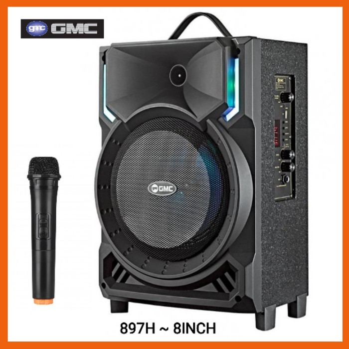 Speaker GMC 897H Bluetooth Portable 8 inch Karaoke