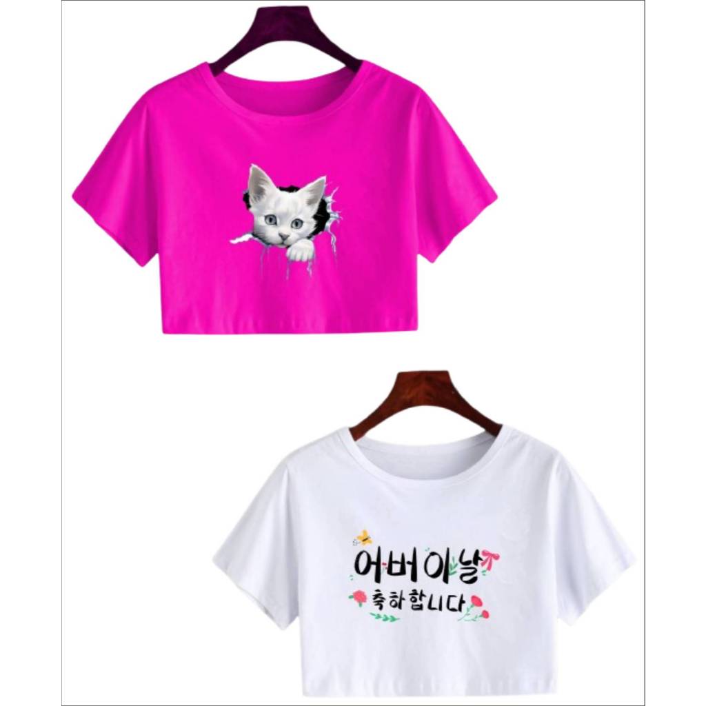 crop top korea anak perempuan