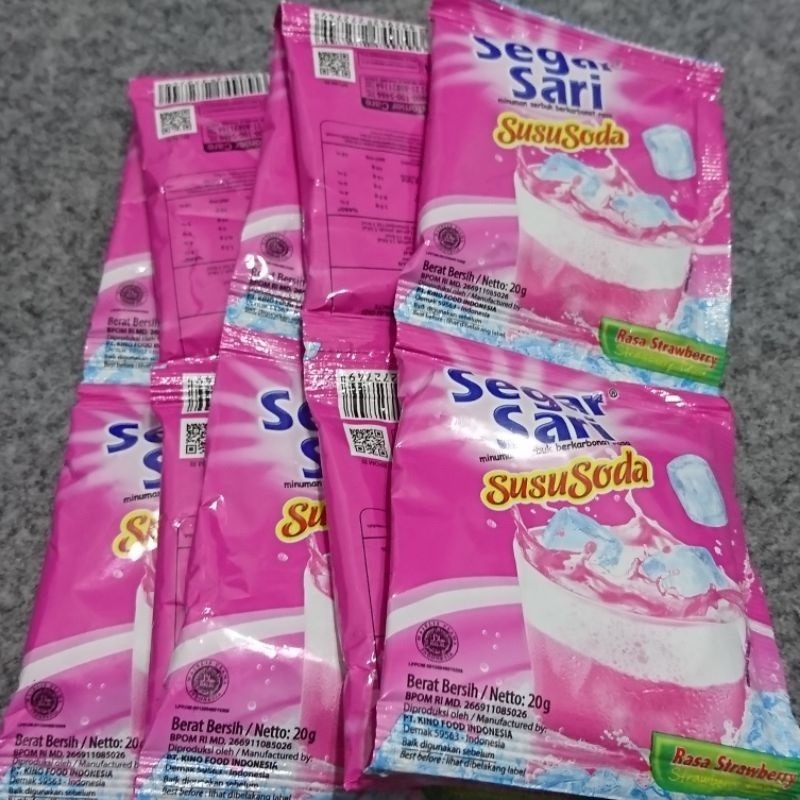 

segar sari susu soda 1 pcs 1000an