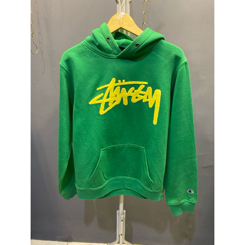 Hoodie stussy x champion second fashion