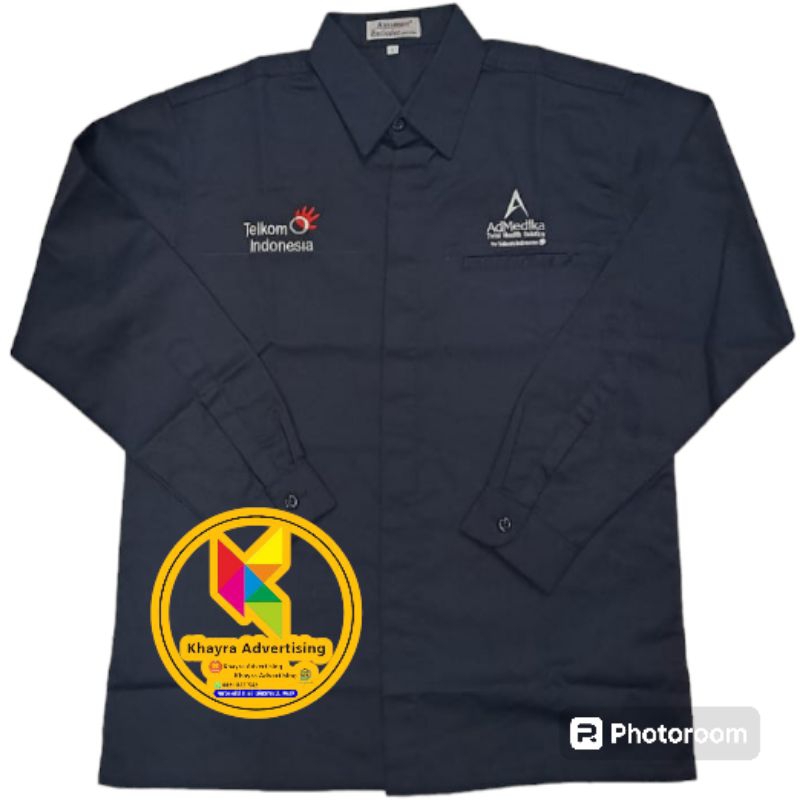 kemeja telkom indonesia admedika seragam telkom indonesia admedika baju lengan panjang