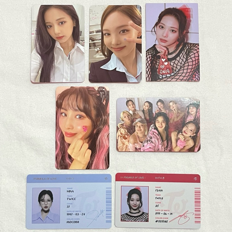 WTS PC PHOTOCARD OFFICIAL TWICE Formula of Love: O+T= , STUDY ABOUT LOVE VERSION