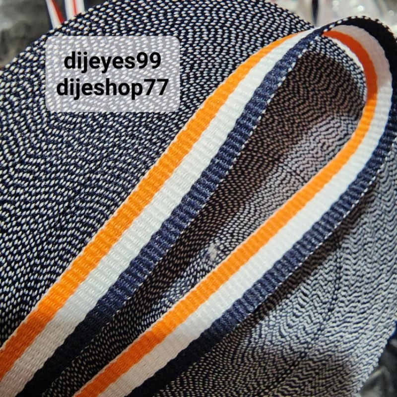 

Pita list variasi orange denim 1cm / pita variasi per METER / pita selvedge / list kemeja / list kancing list kerah / lipit bisban / pita kado