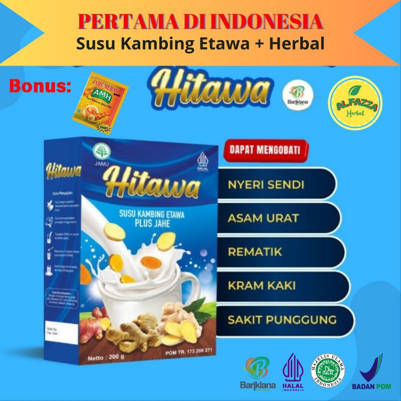 

HITAWA Susu Kambing Etawa Plus Herbal Jahe Kunyit Temulawak 200g