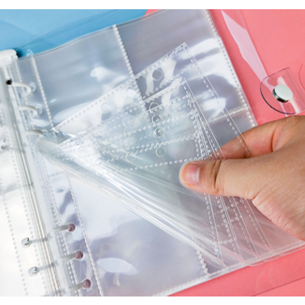 

10 Lembar Slevee Binder A6 Wide 1P 2P 4P Photocard PC Transparan Photo Album Refill