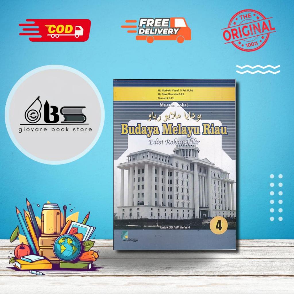 BUKU BMR ROHIL KELAS 4 ORIGINAL | BUDAYA MELAYU RIAU KELAS 4 ROKAN HILIR INPRASA