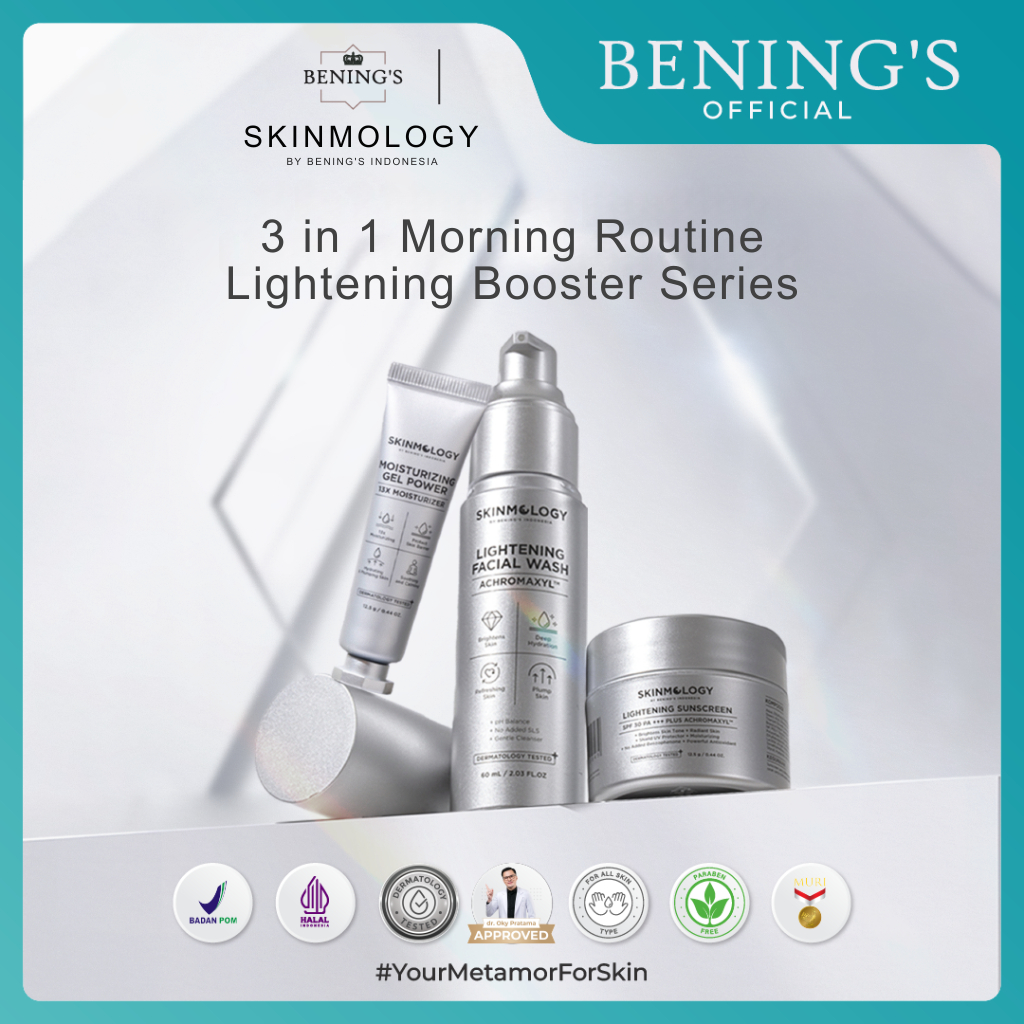 Skinmology by benings skincare doctor oky pratama bening clinic official 1 paket lightening booster
