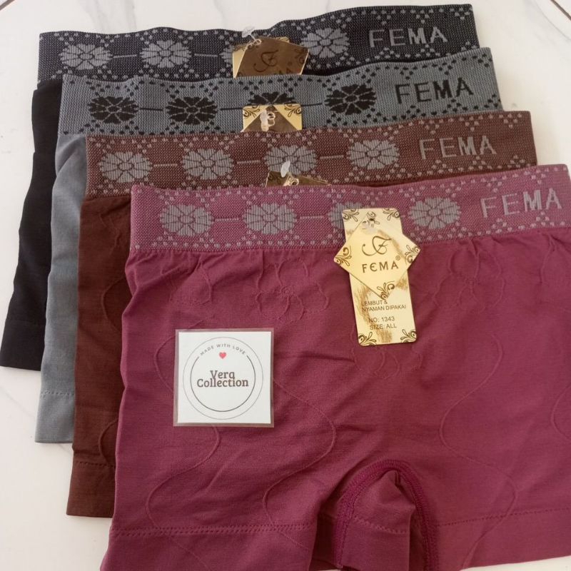 Boxer Cewek Rajut Fema Murah