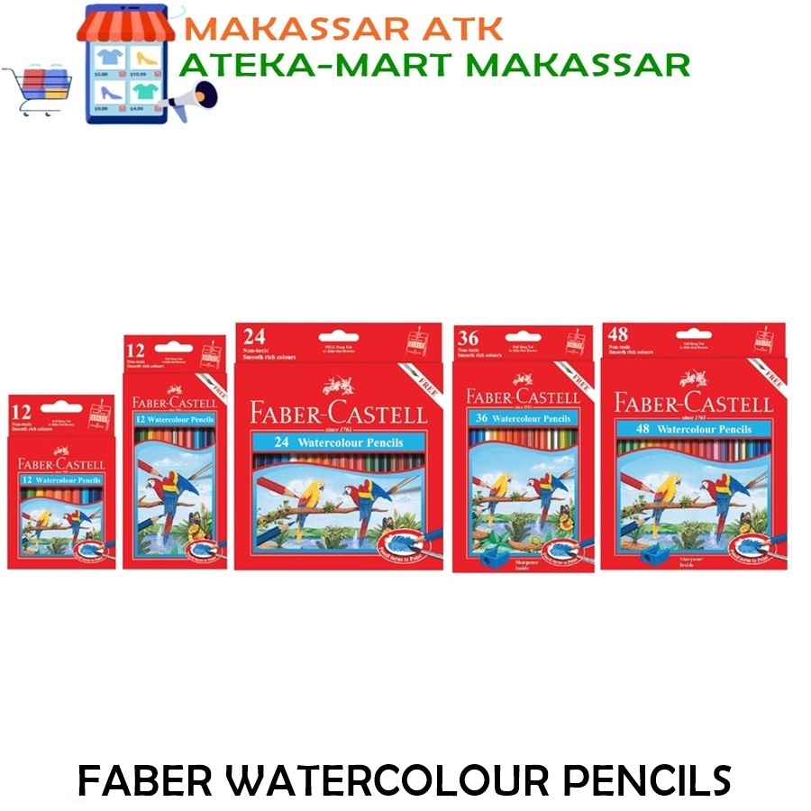 

[1PCS] FABER CASTELL 12S 12L 24 36 48 WATERCOLOUR PENSIL WARNA