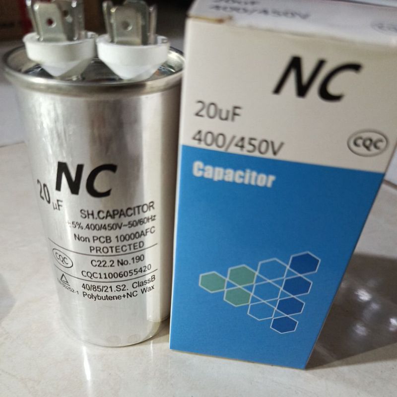 Kapasitor / Capasitor AC 20uf  400/450V NC