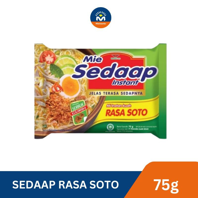 

Sedaap Mie Instan Kuah Rasa Soto 75g