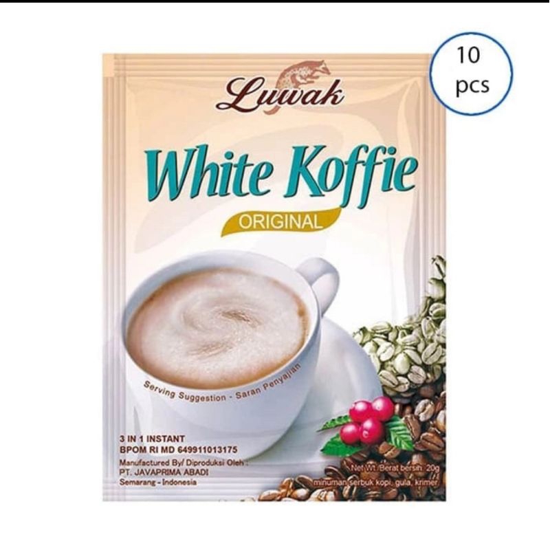 

1 rcg kopi luwak white coffee original 10 x 20 gram