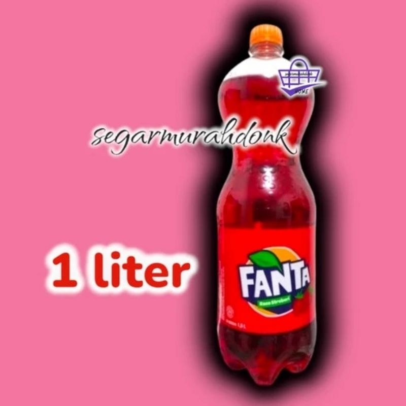 

Fanta Merah Strawberry 1 Liter / 1000 ml stroberi