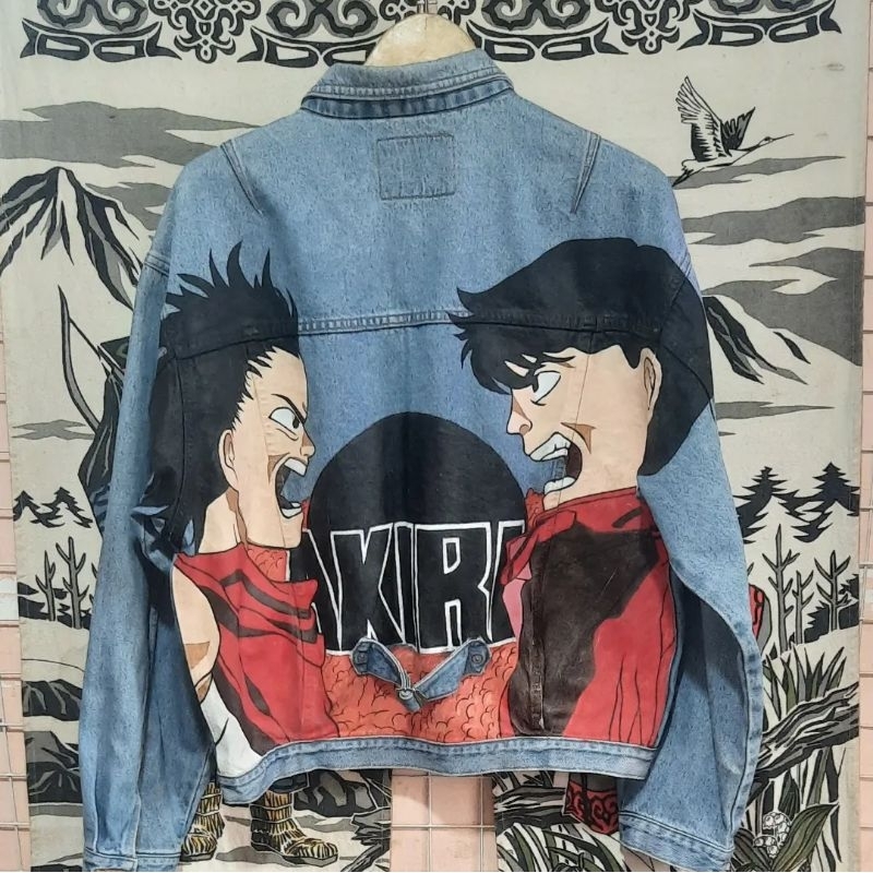 jaket denim akira/jaket custem/jaket rework