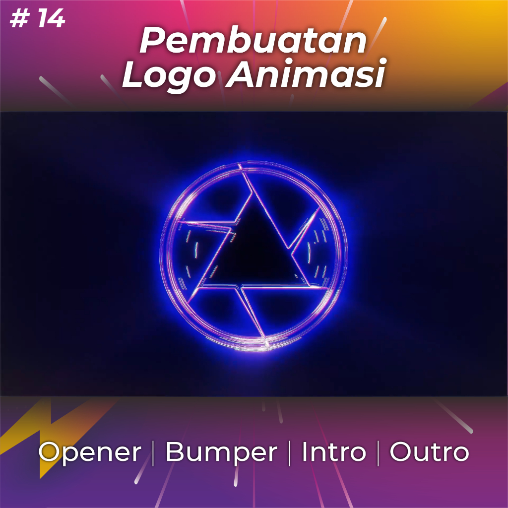 Jasa pembuatan Video Animasi Opening Intro Outro Logo untuk Youtube Instagram Tiktok