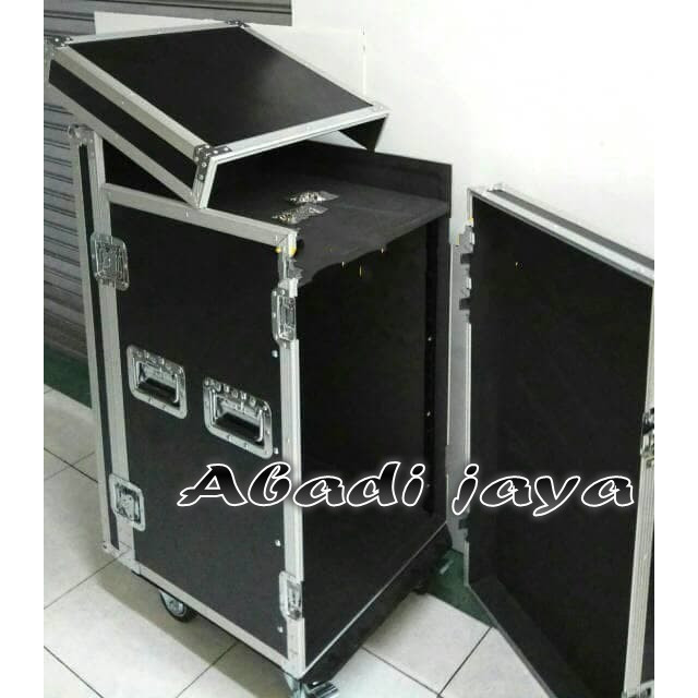 hardcase sound system 16u + mixer / HARDCASE 16U + MIXER acesoris power original kualitas bagus