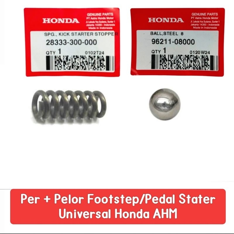 AHM 28333-300-000+96211-08000 Pir Per + Pelor Gotri Footstep/Pedal Stater Universal Honda