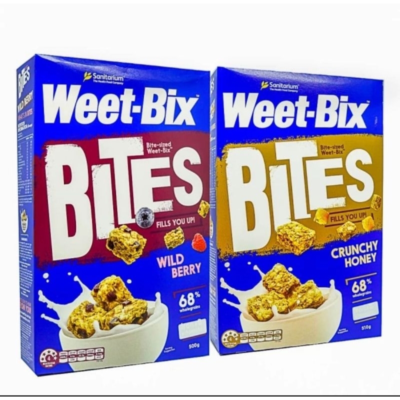 

Sanitarium Weetbix Weet-Bix Bites Wild Berry Crunchy Honey 510g Original Breakfast Cereal Sereal Import Australia