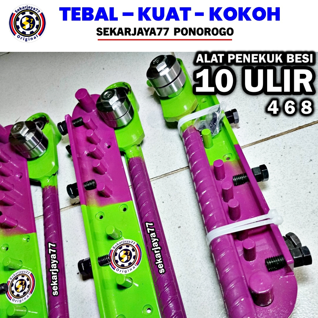 Alat tekuk besi beton 10 ulir Tebal Kuat Kokoh Sekarjaya77 SJU014