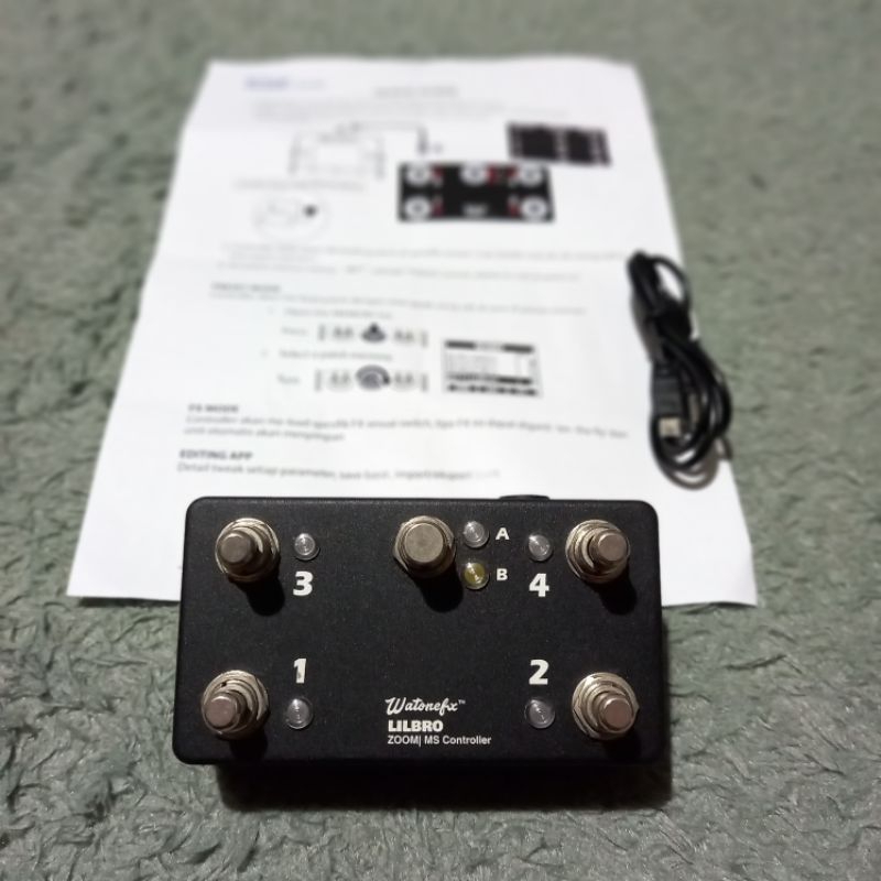 Watonefx LilBro Controller Efek Gitar Zoom Ms50G MS70CDR