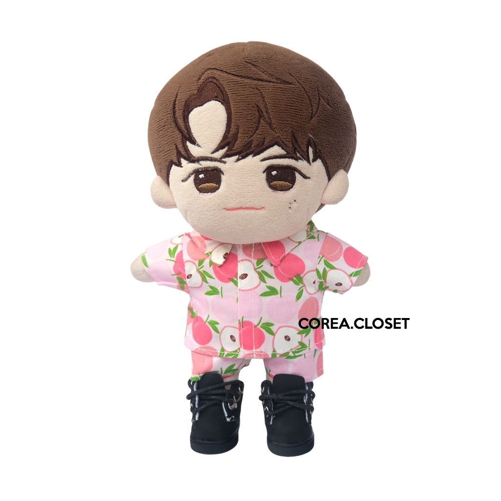 READY STOCK  20CM DOLL boneka ORIGINAL upset - SET KEMEJA DAN CELANA BUAH PEACH