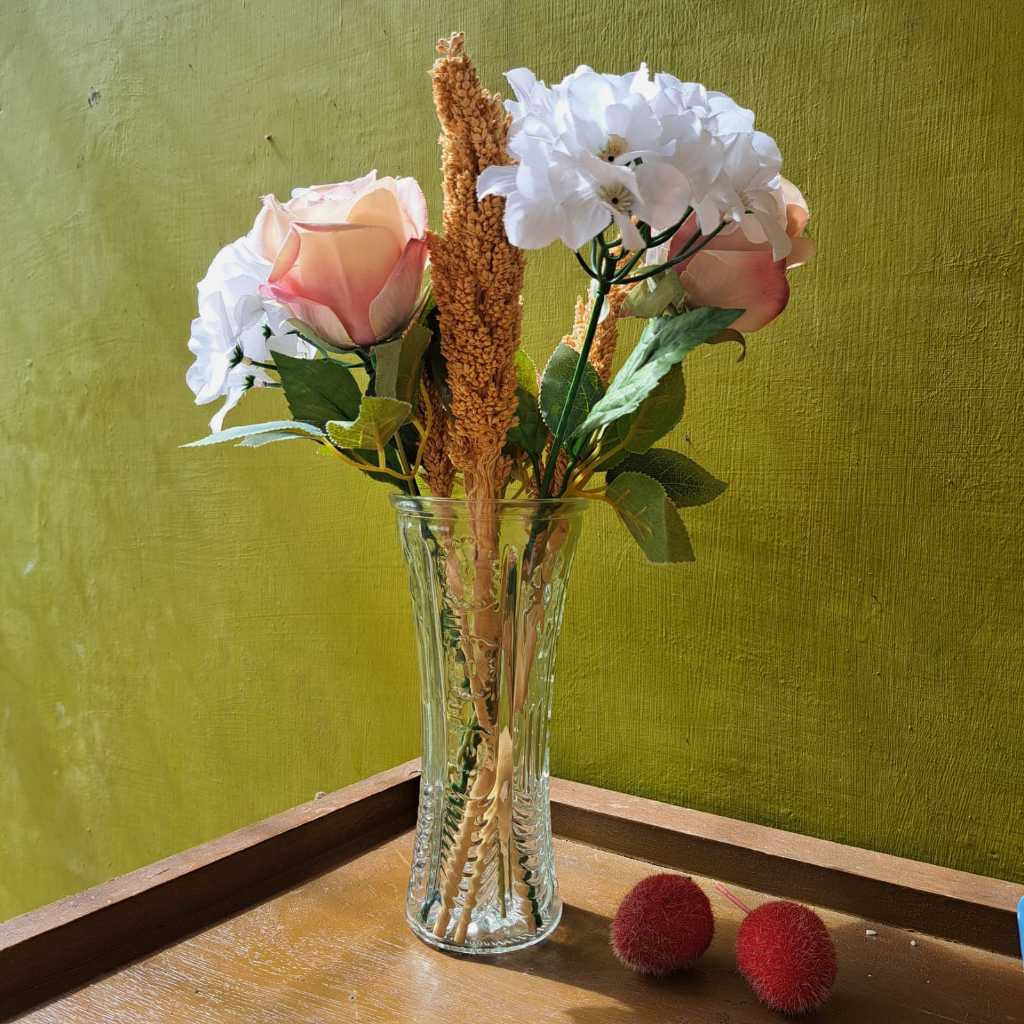 Vas Krystal Vas Kaca Kristal Bening Vas Kaca Bunga Kristal