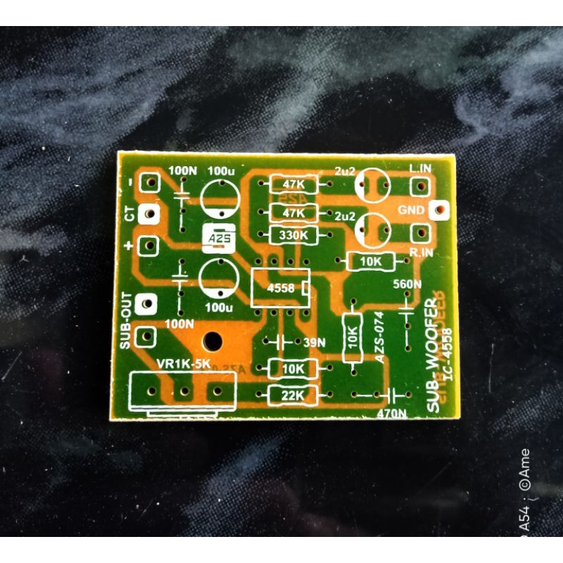 PCB Filter Subwoofer IC 4558.