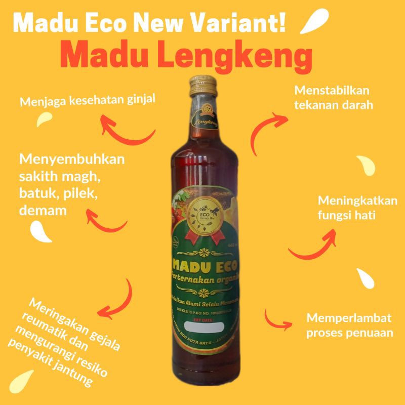 

Madu Eco Lengkeng 660 ml | madu asli | madu murni