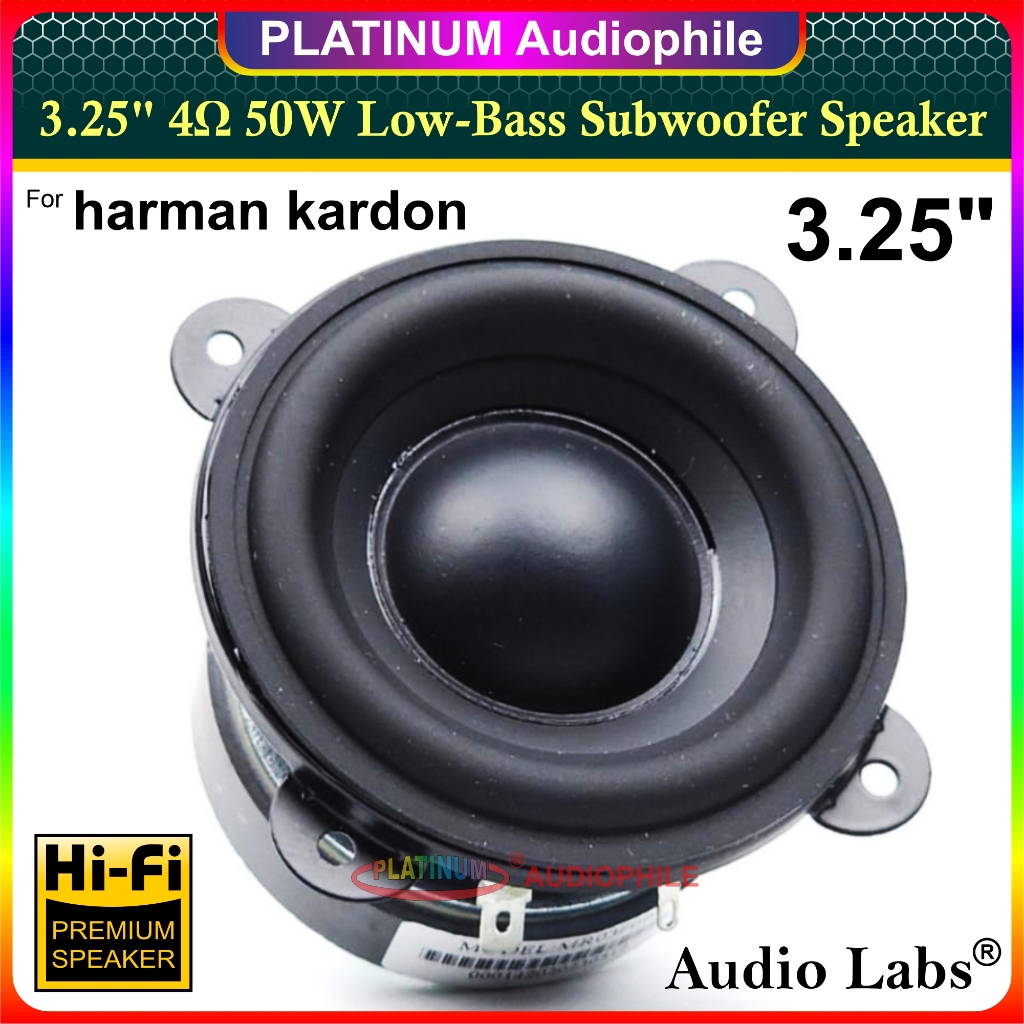 Speaker 3.25 inch Woofer Subwoofer 4 ohm 25W 50W for DIY Boombox JBL Harman Kardon DL-3254F