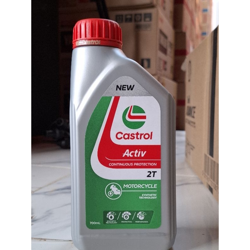 OLI Castrol Actif 2T kemasan baru