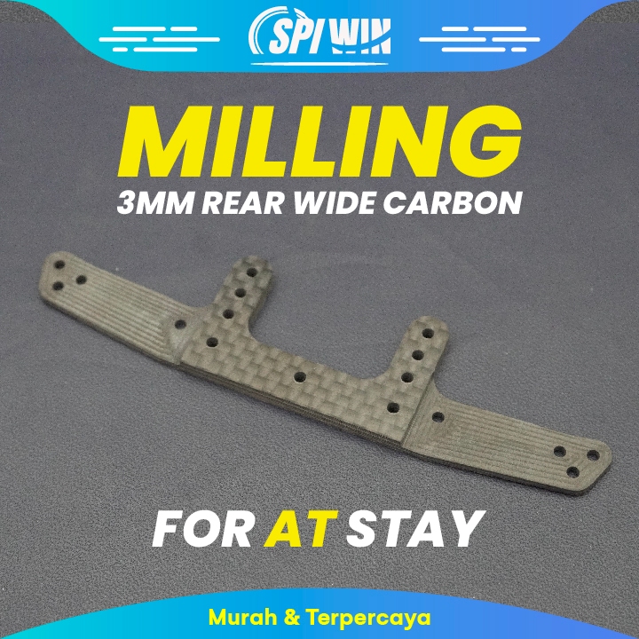 Bemper HG Carbon Tamiya 95257 HG Carbon Wide Rear 3mm Trim