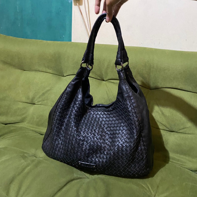 Preloved tas hobo Esquire bag ala Bottega Veneta tote anyam