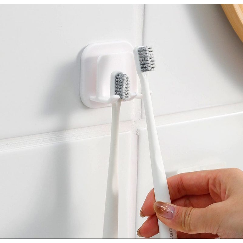 Hook Tempel  Dinding/ Tempat Sikat Gigi /Gantungan Sikat Gigi Tempel.