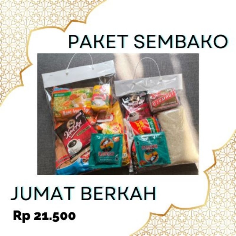 

Paket Sembako Jumat Berkah / Paket Ulang Tahun / Bingkisan Acara / Bingkisan Sembako