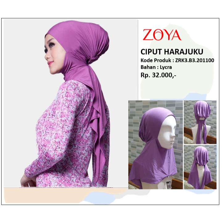 Zoya Ciput Harajuku - Ciput Ninja Tali Belakang by Zoya