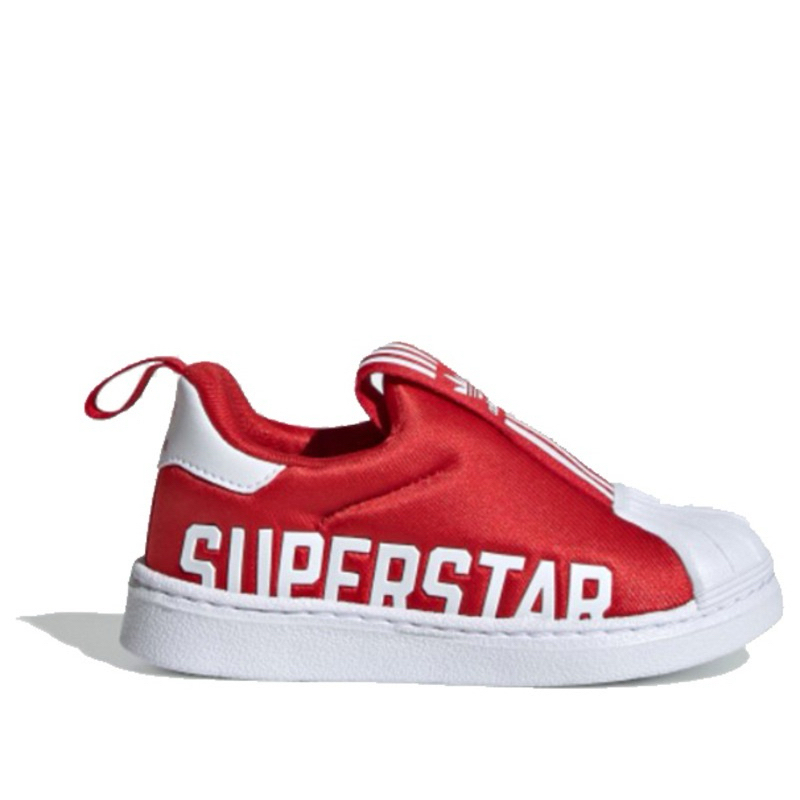 JUAL SEPATU ANAK ADIDAS SUPERSTAR 360 BIG LOGO RED / WHITE