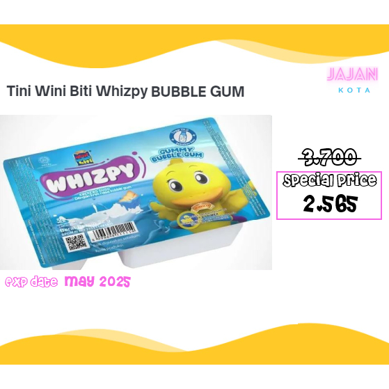 

Tini Wini Biti Whizpy Bubble Gum