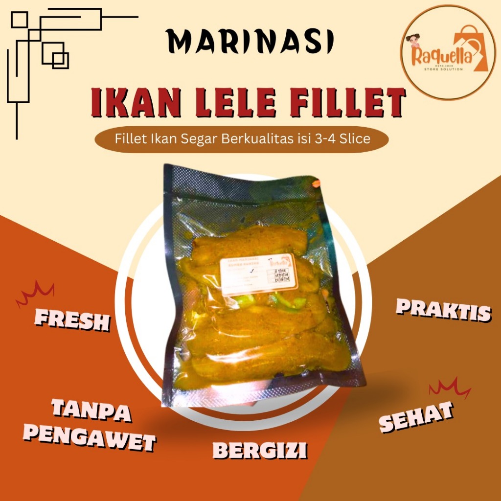 

Ikan Lele Fillet Bumbu Kuning Isi 3-4 pcs Frozen-Raquellastore