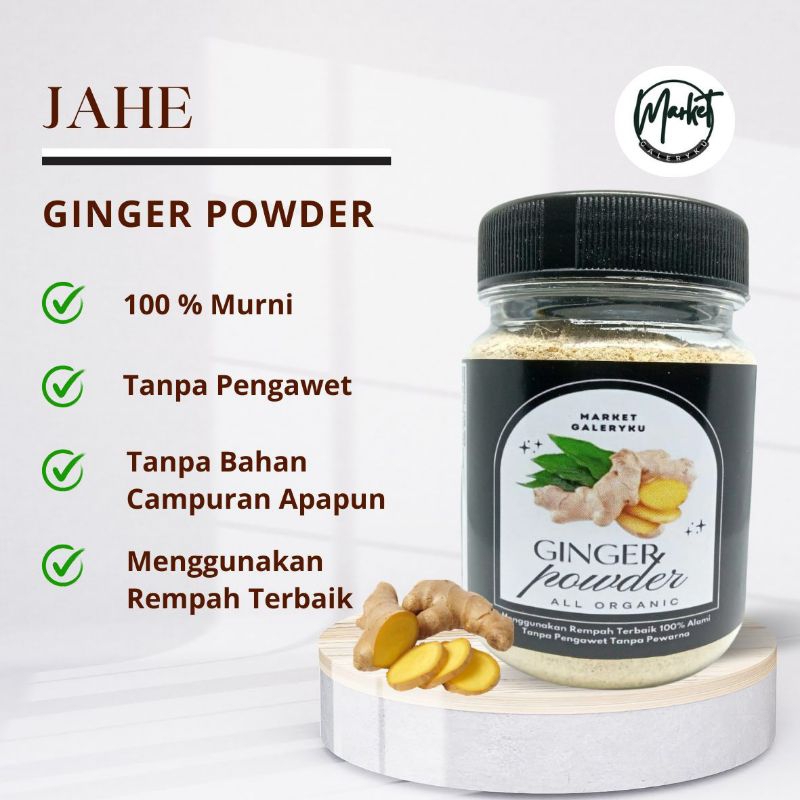 

Jahe Bubuk Murni Asli Tanpa Gula Minuman Ginger Powder Premium Quality Bumbu Dapur