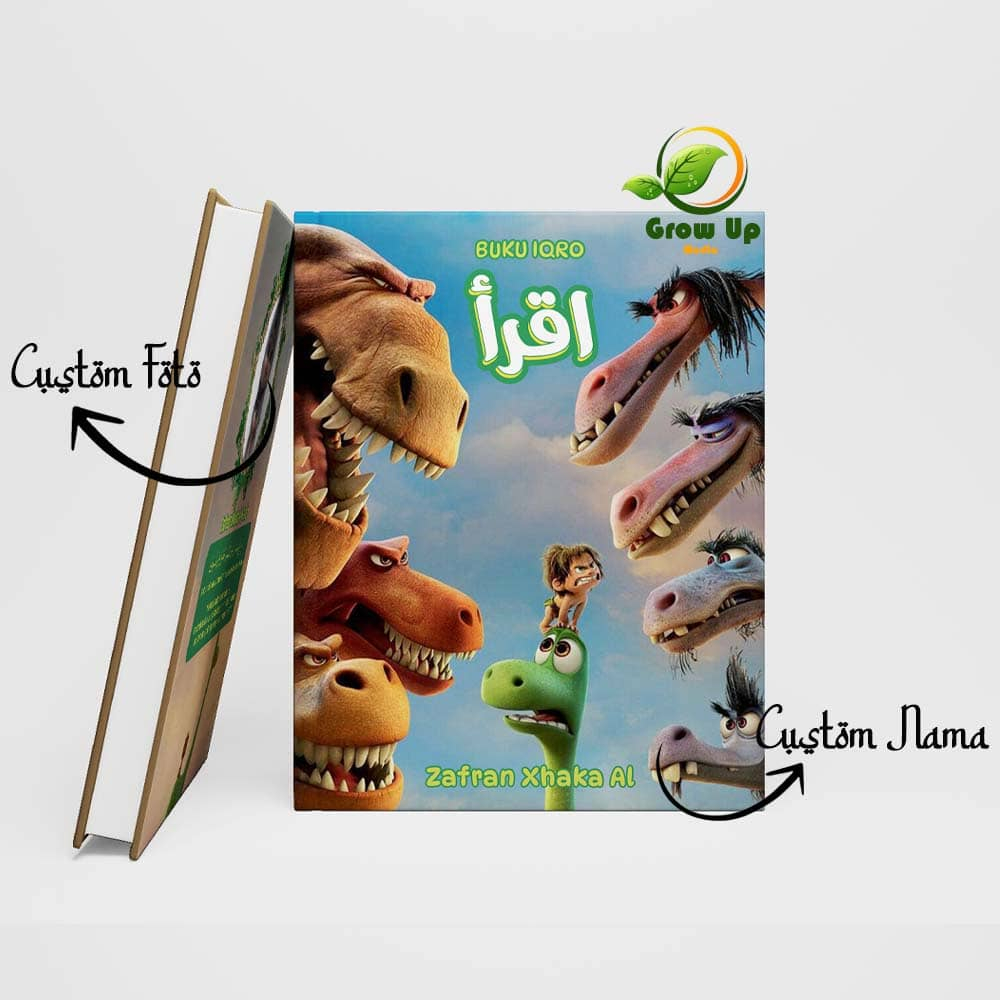 Iqro Custom Milenial Custom Nama Dan Foto Desain Full Color