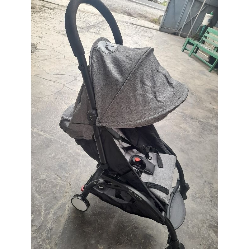 Stroller lipat bayi eclaire lite abu abu murah