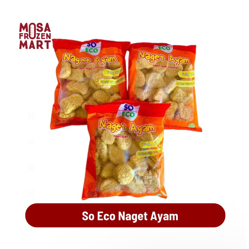 

So Eco Naget Ayam 500 G & 1 Kg | Chicken Nugget