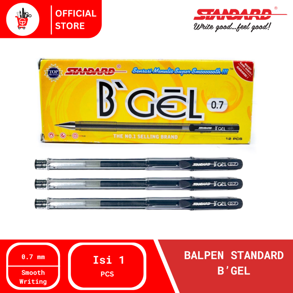 

Balpen | Pulpen | Gelpen Standard B'Gel 0.7mm (1 PCS)