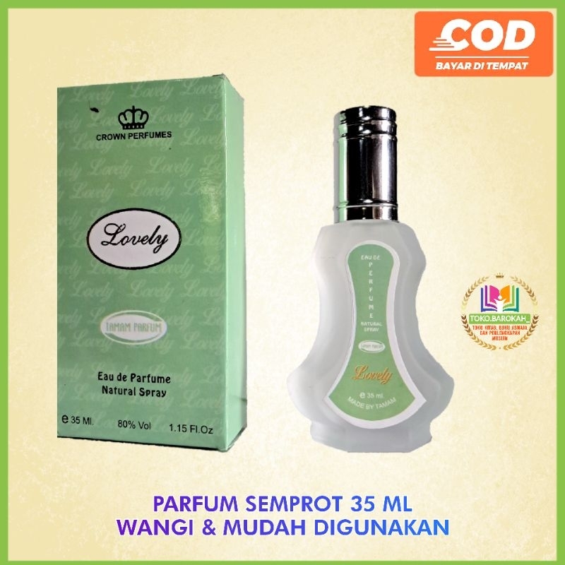 Parfum Lovely 35 ml Spray Tinggal Semprot Pada Pakaian Parfum Spray Lovely Parfum Semprot Lovely Par